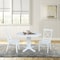 International Concepts 42 in. Solid Wood Dual Drop Leaf Dining Table with 2 Chairs in White K08-42DPT-23B-C613-2 - alternate 5